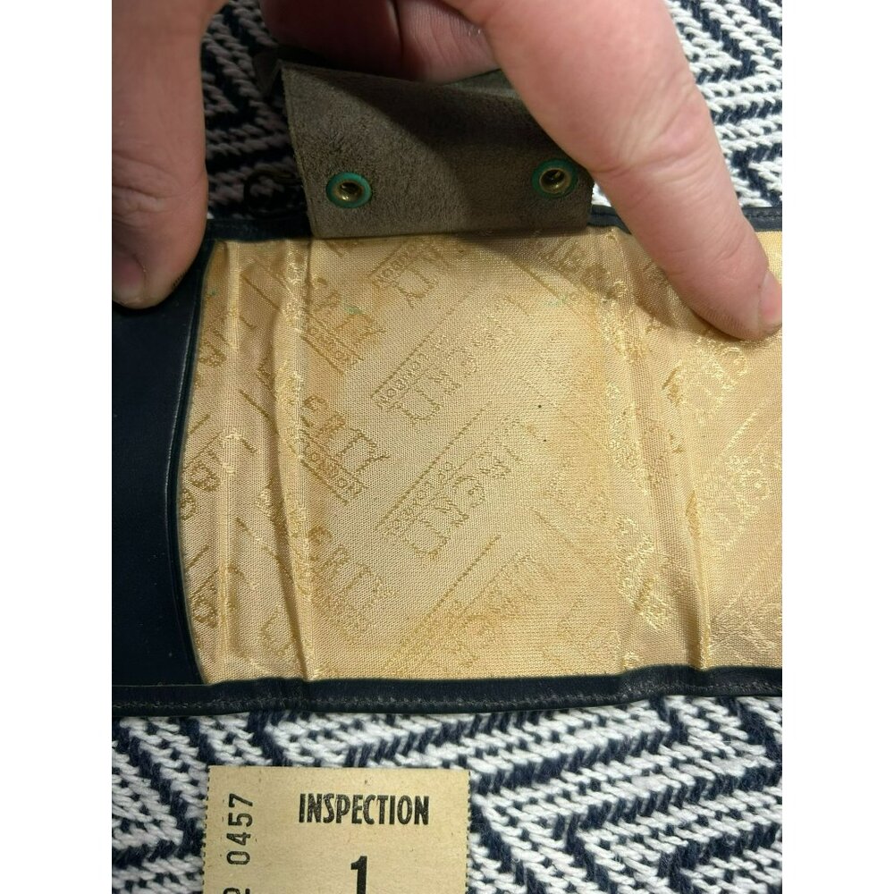 Vintage Liberty Of London Leather & Fabric Key Wallet Art Nouveau Design Made In - Picture 4 of 5